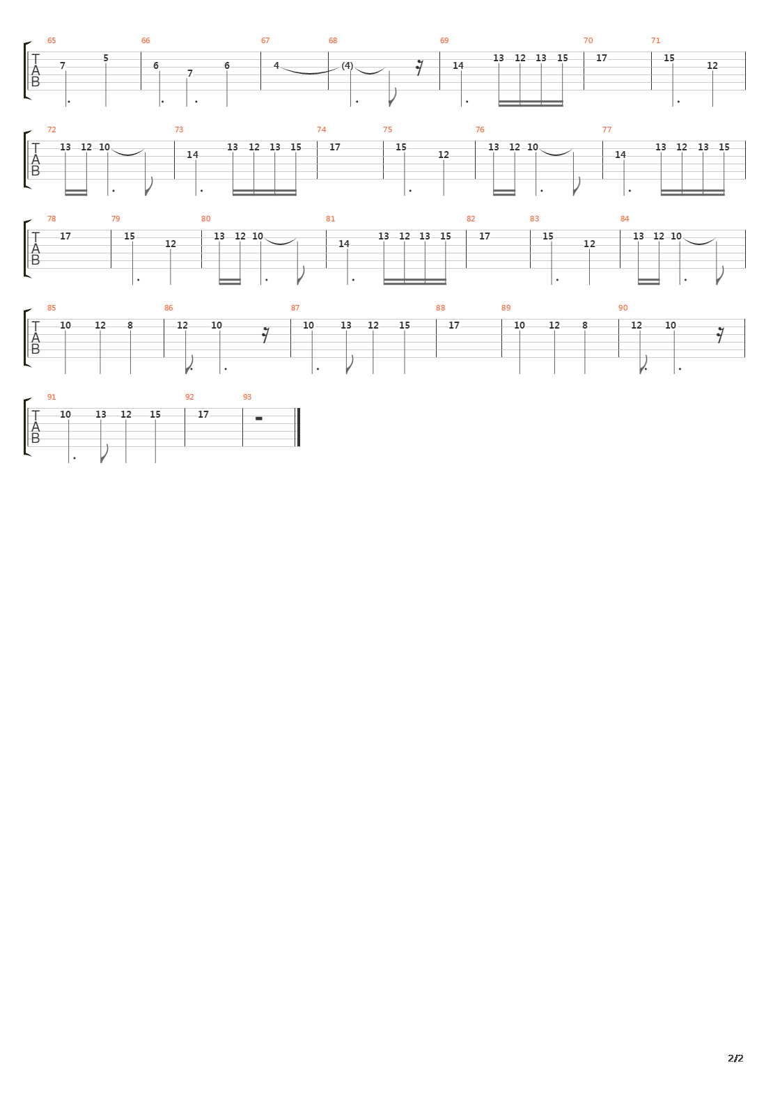 Golden Axe(战斧) - Wilderness Metal吉他谱