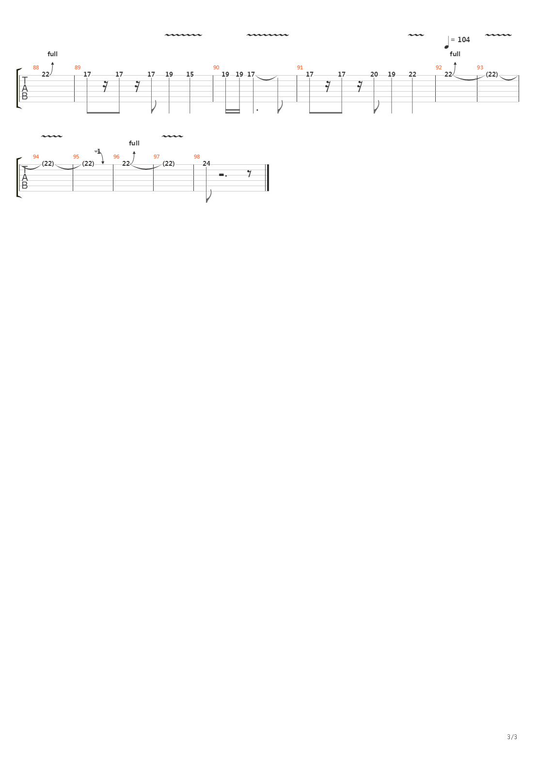 Golden Axe(战斧)吉他谱