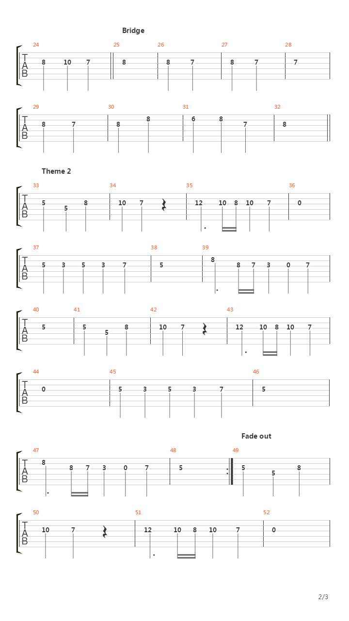 Golden Sun(黄金太阳) - The Golden Sun Rises Last Song In Tla吉他谱