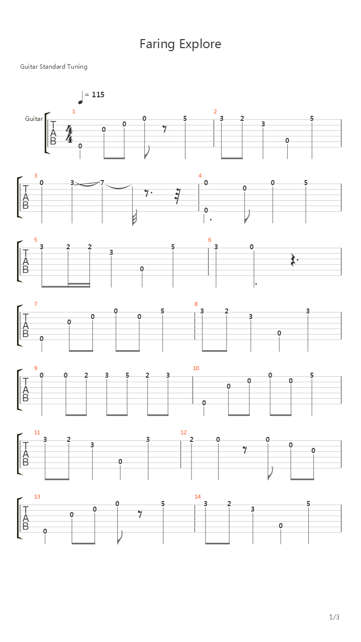 Gothic(哥特王朝) - Faring Explore吉他谱