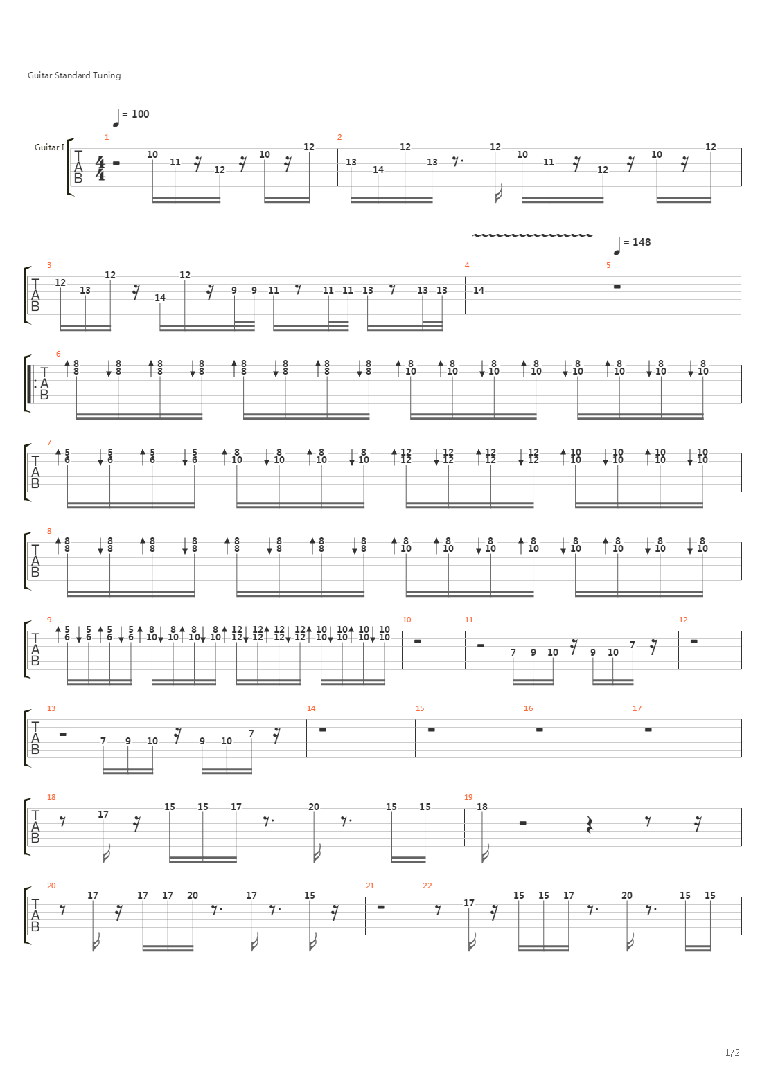 Gyromite(机器人格罗) - Title & Level Theme吉他谱