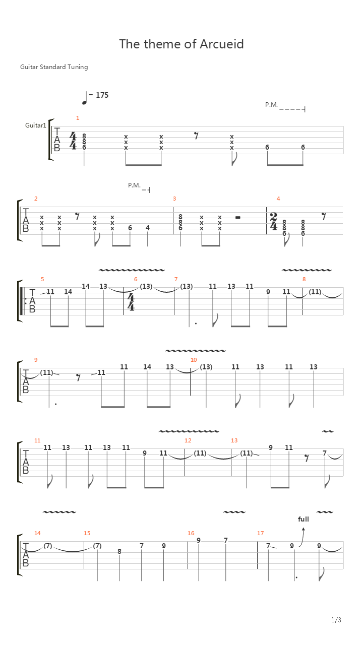 Melty Blood(月姬格斗) - The theme of Arcueid吉他谱