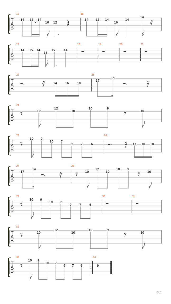 Rayman(雷曼) - Band Land - Going Heights吉他谱