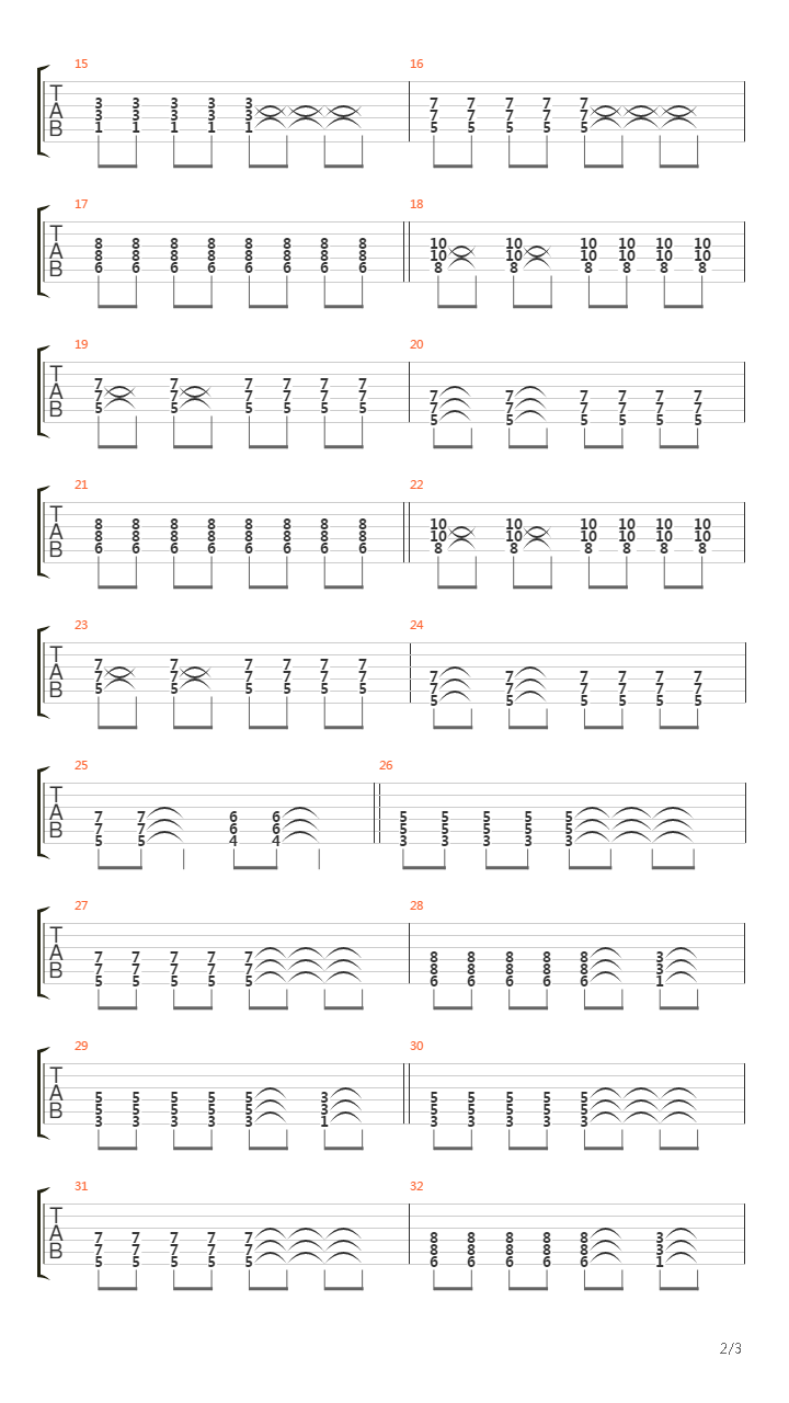 Rocksmith(摇滚史密斯) - Power Chord Challenge吉他谱