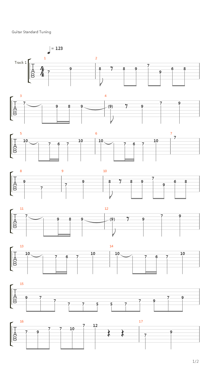 Starfox(星际火狐) - Course Map Select吉他谱