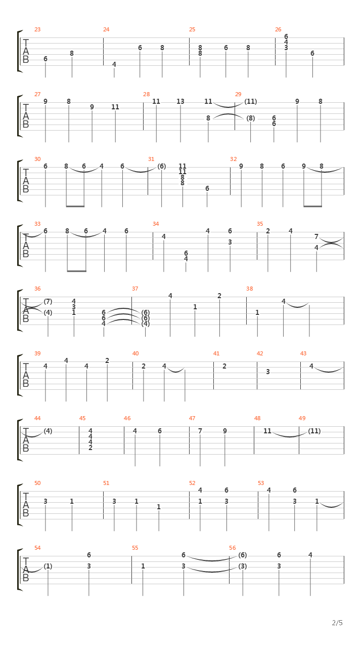 The Elder Scrolls(上古卷轴) - Minstrel's Lament吉他谱