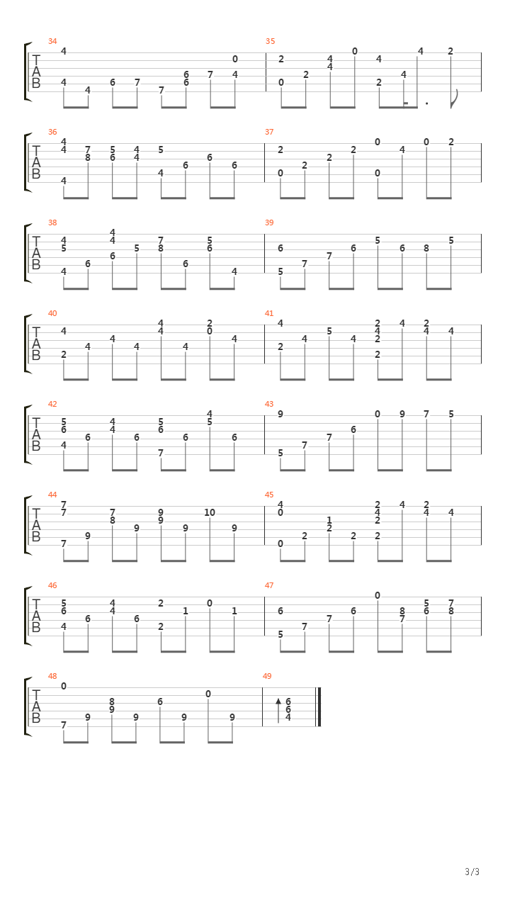 Xenoblade(异度之刃) - Memories吉他谱