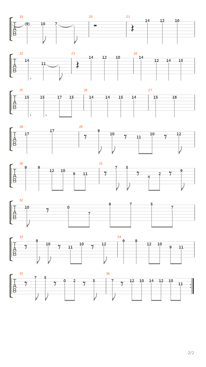 Mega Man(洛克人) - Dr. Cossack's Citadel (Stages 3 & 4)吉他谱