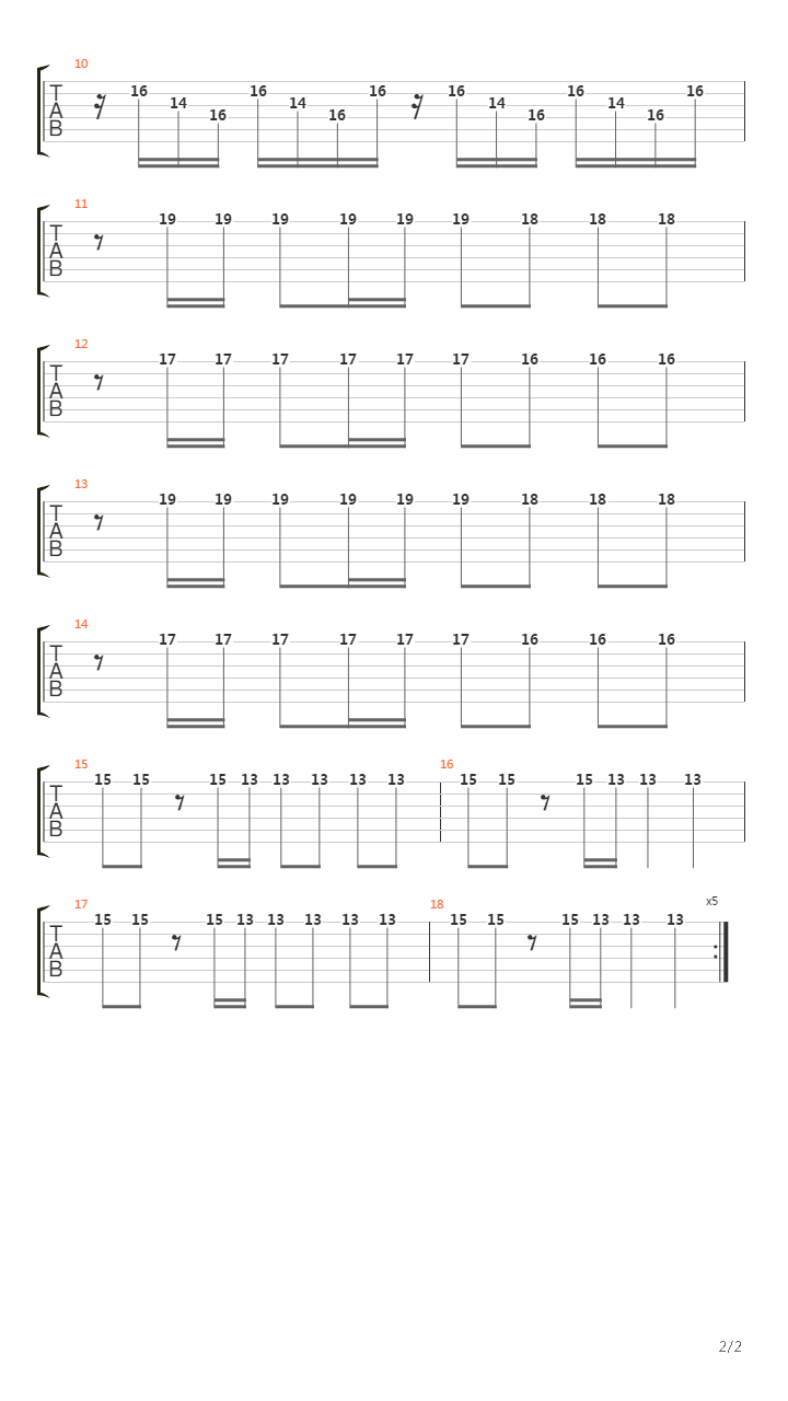 Mega Man(洛克人) - Heel's Parade吉他谱