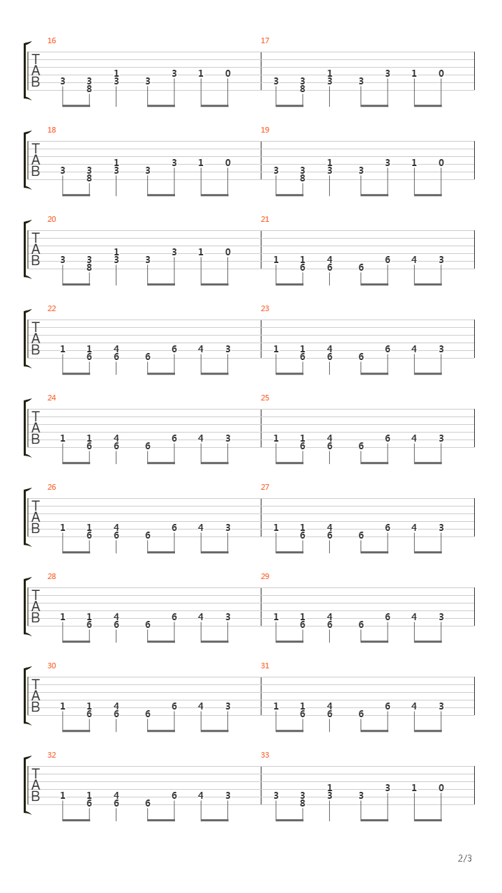 洛克人 X6 - Gate Theme吉他谱