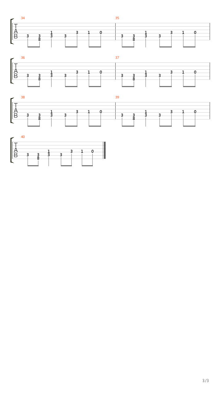 洛克人 X6 - Gate Theme吉他谱