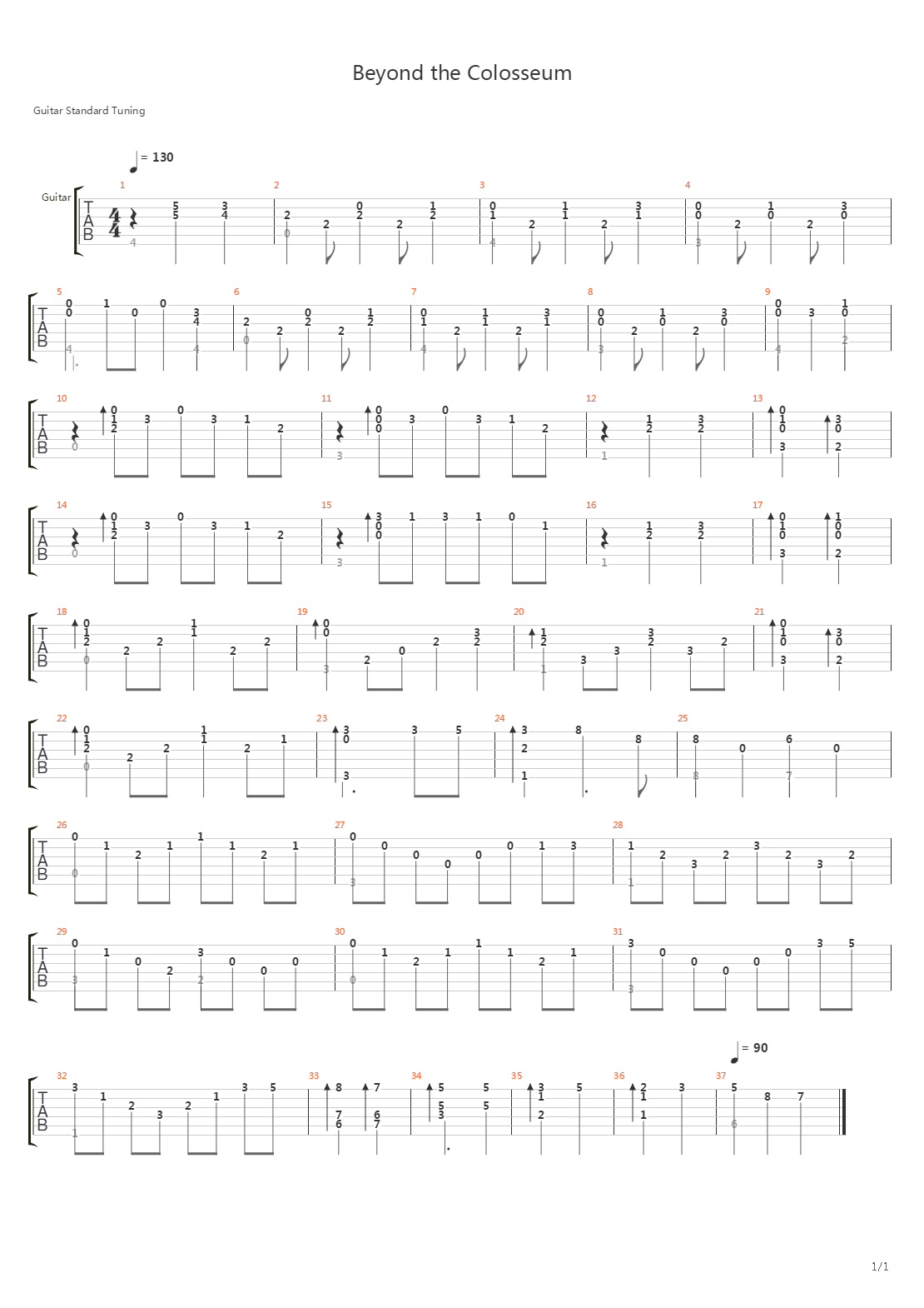 魔界村 - Beyond the Colosseum吉他谱
