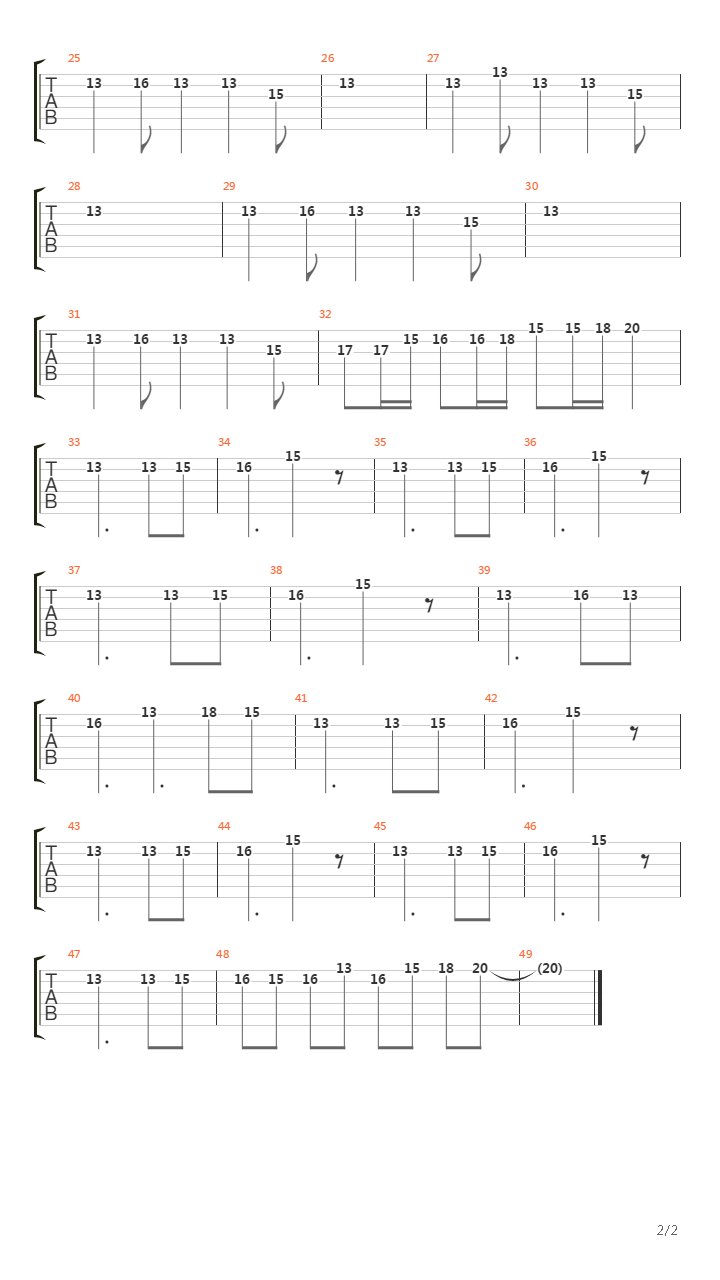 七龙珠 - Ascension Theme(新次元)吉他谱