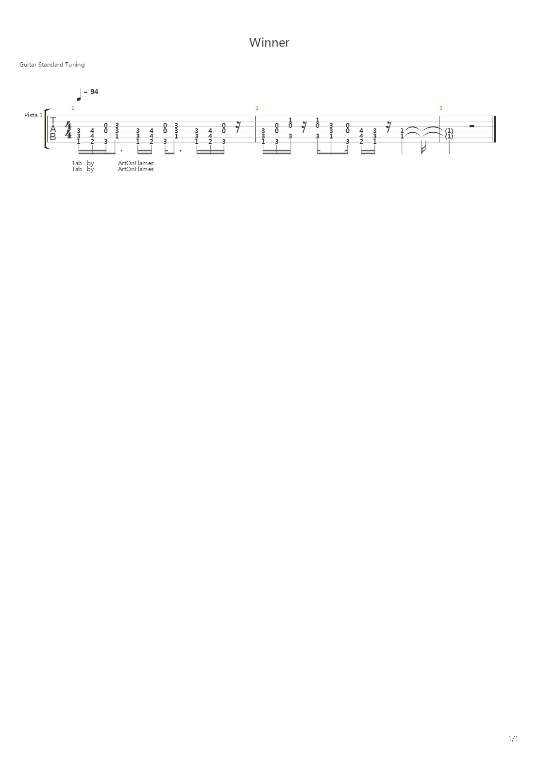 拳皇13主菜单BGM 修正版吉他谱(gtp谱,总谱,乐队版,双吉他)_动漫游戏(ACG)