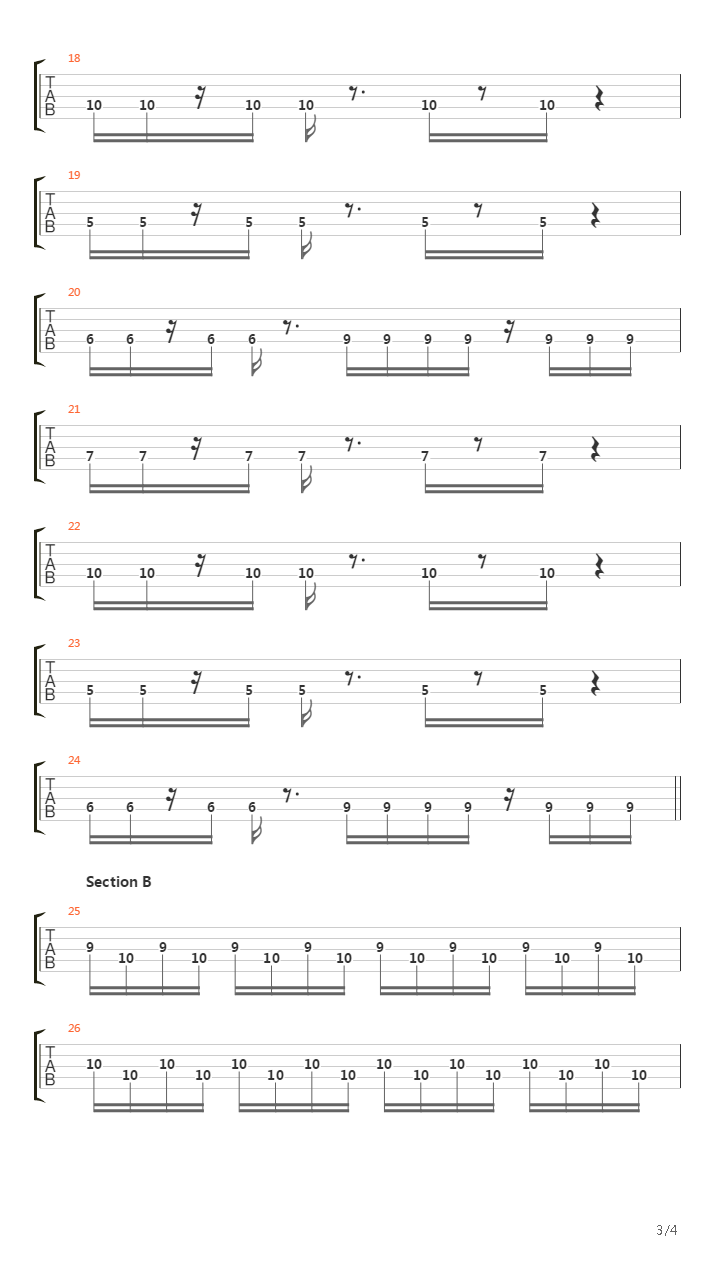 忍者龙剑传 - Level 1吉他谱