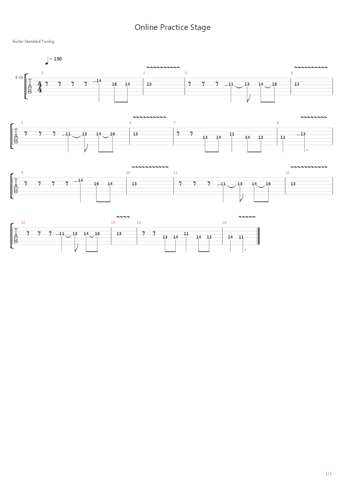 任天堂明星大乱斗 - Online Practice Stage吉他谱