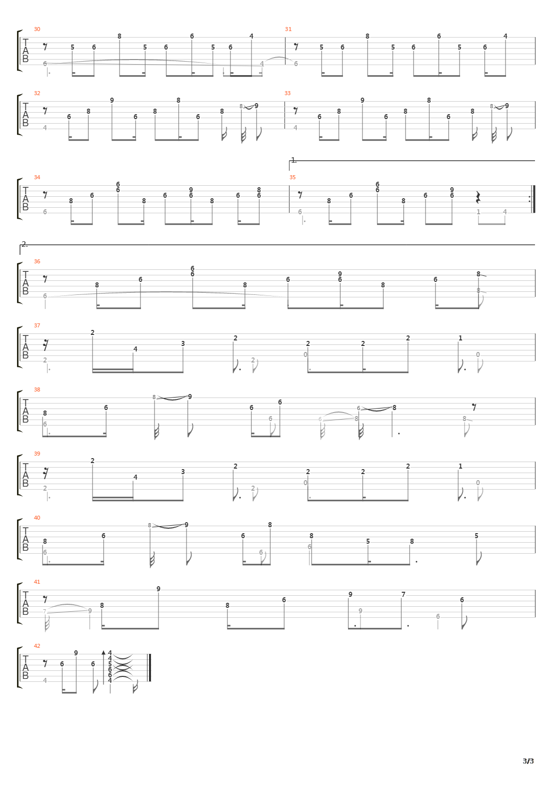 仙境传说 - Theme of Al de Baran(艾尔帕兰)吉他谱