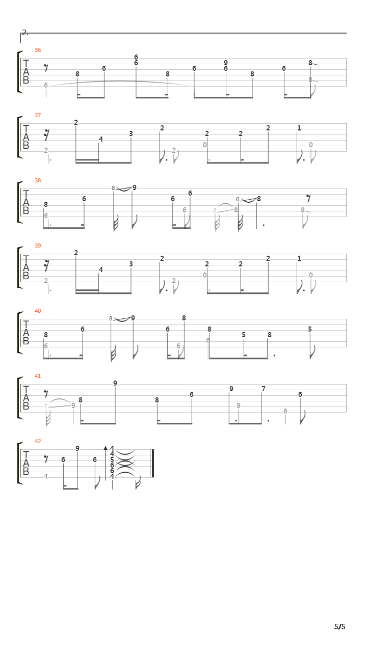 仙境传说 - Theme of Al de Baran(艾尔帕兰)吉他谱