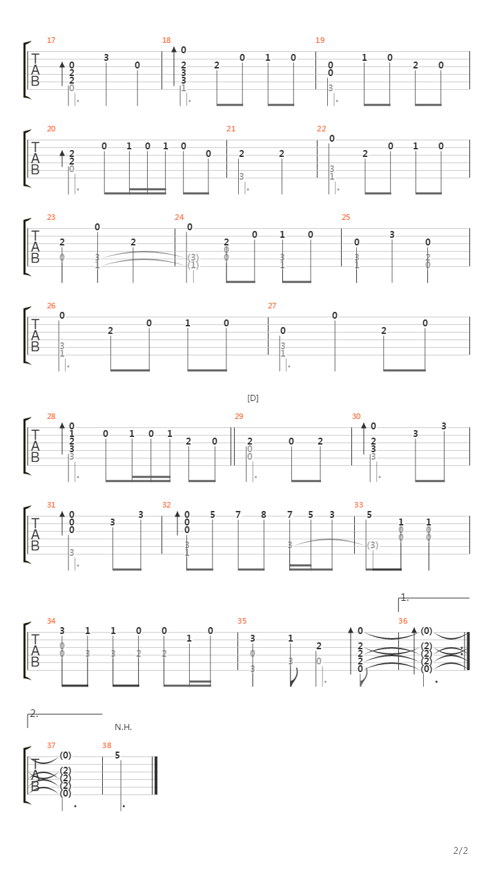 仙境传说 - Theme of Juno(朱诺)吉他谱