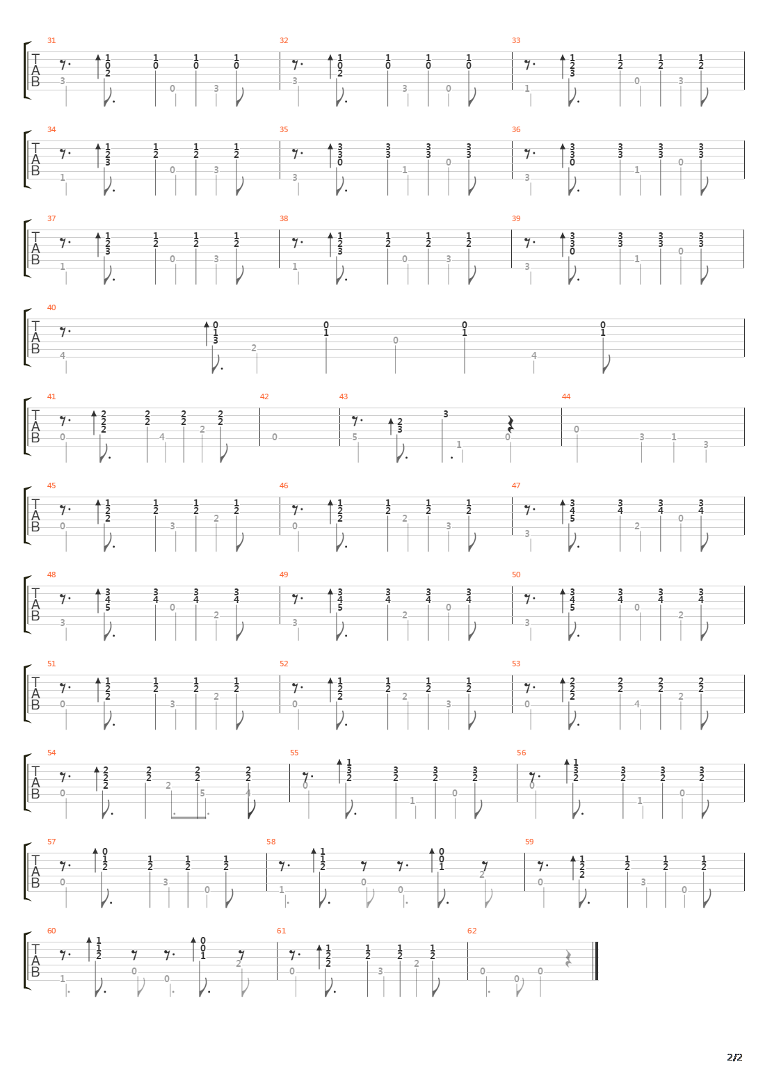 仙境传说 - Theme of Morroc(沙漠城市梦罗克)吉他谱