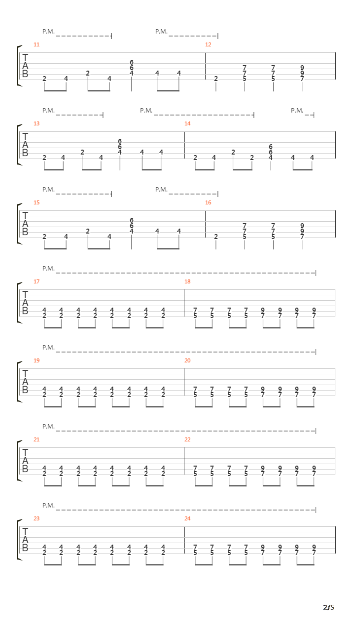 战斗蛙与双截龙 - Stage 5吉他谱