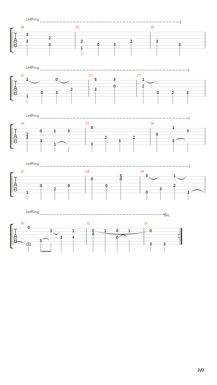 战国兰斯 - Theme of Sill -orgole-吉他谱