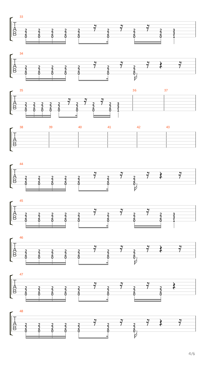 真三国无双 4 - Straight Ahead吉他谱