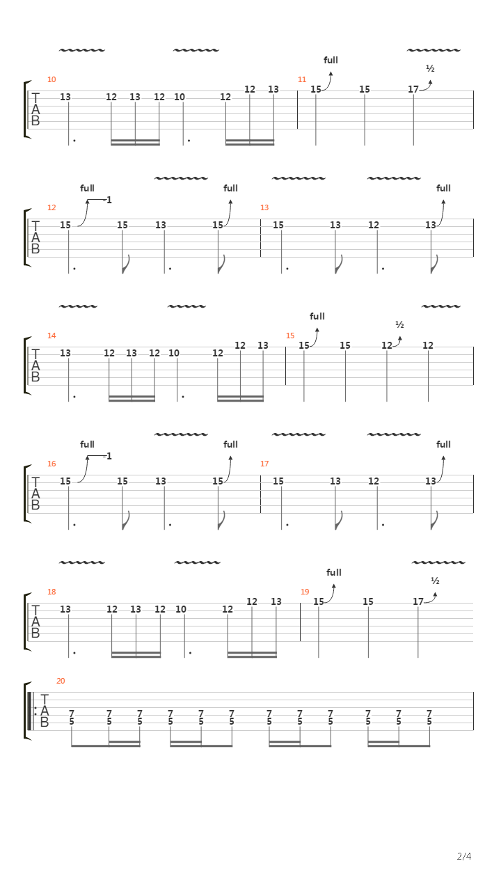 真三国无双 5 - Narrow Escape吉他谱