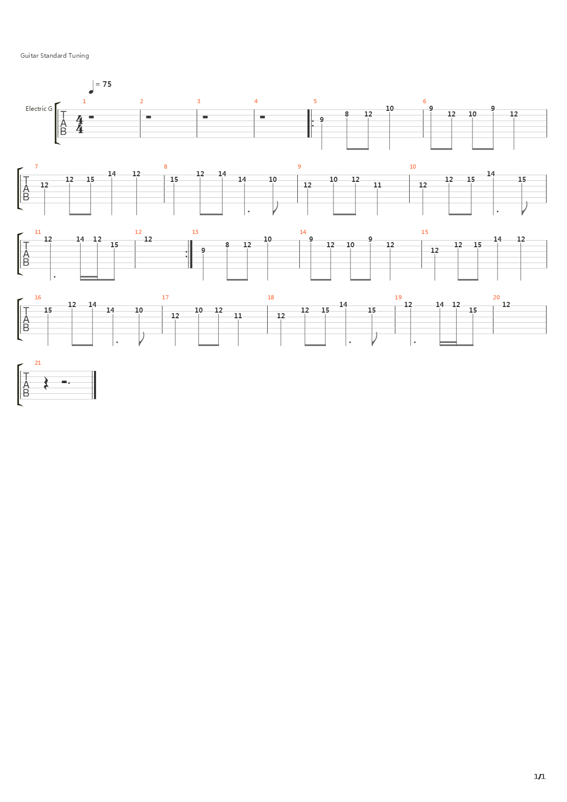 最终幻想4 - Long Way to Go吉他谱