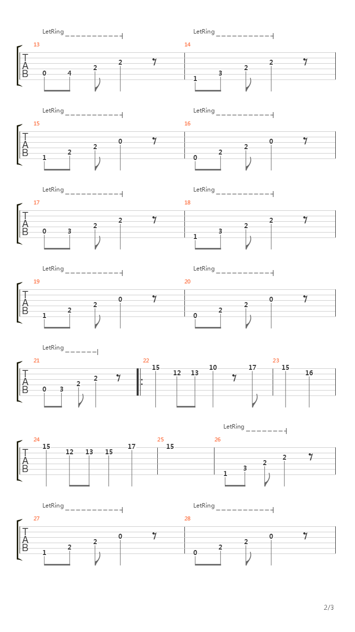 最终幻想5 - レナのテーマ(Lenna's Theme)吉他谱