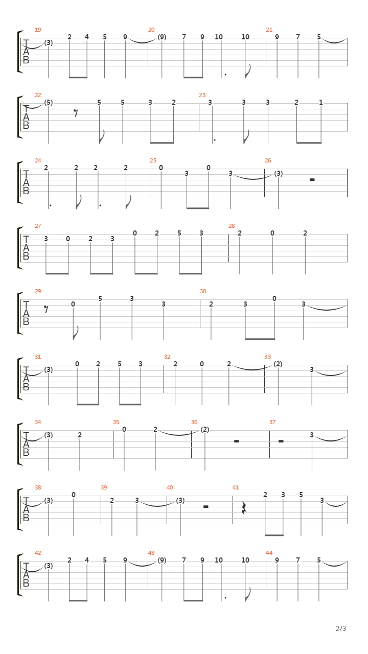 最终幻想6 - Aria de Mezzo Carattere(アリア)吉他谱