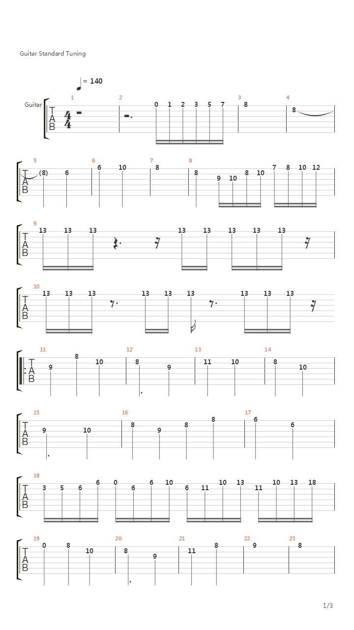 最终幻想6 - Setzer's Theme(セッツァーのテーマ)吉他谱