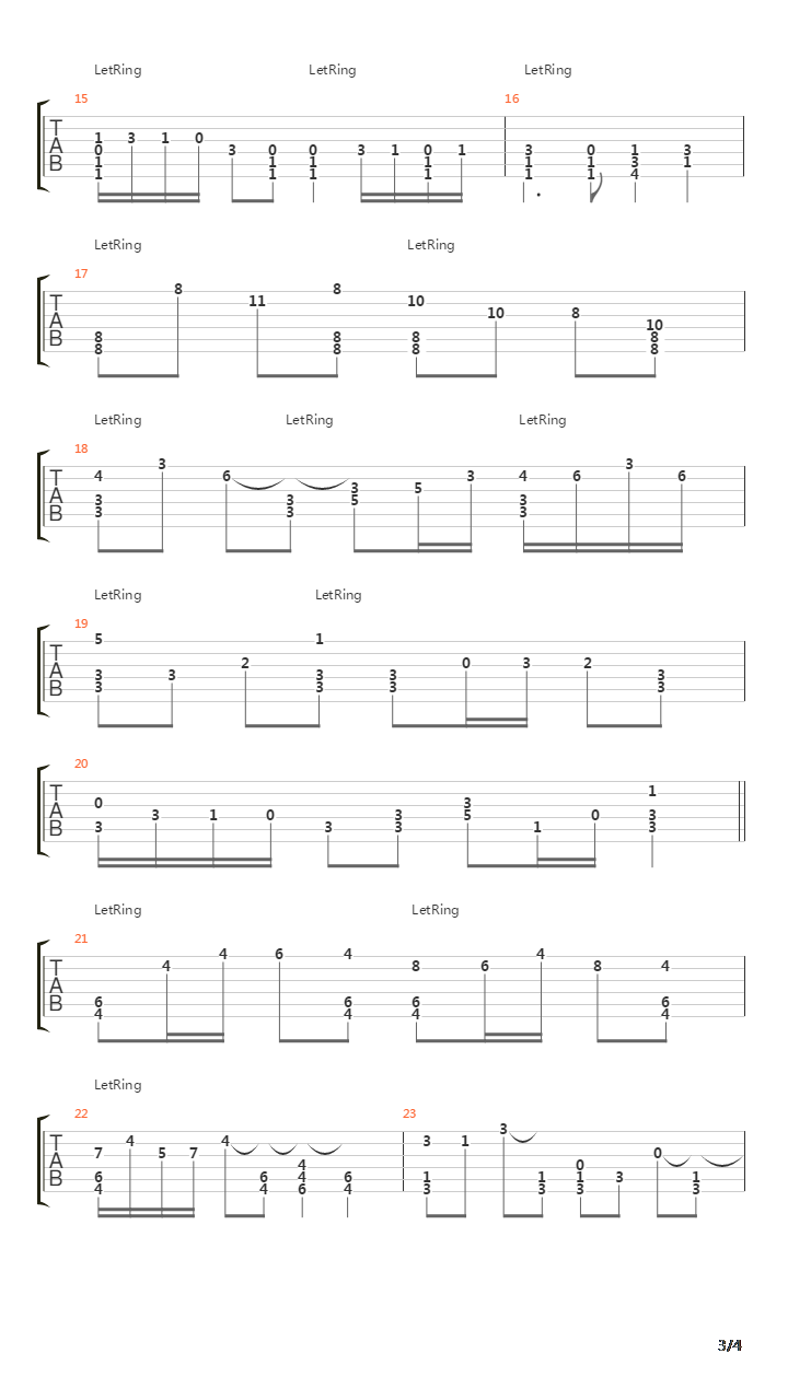 最终幻想7 - Barrett's Theme(パレットのテ-マ)吉他谱