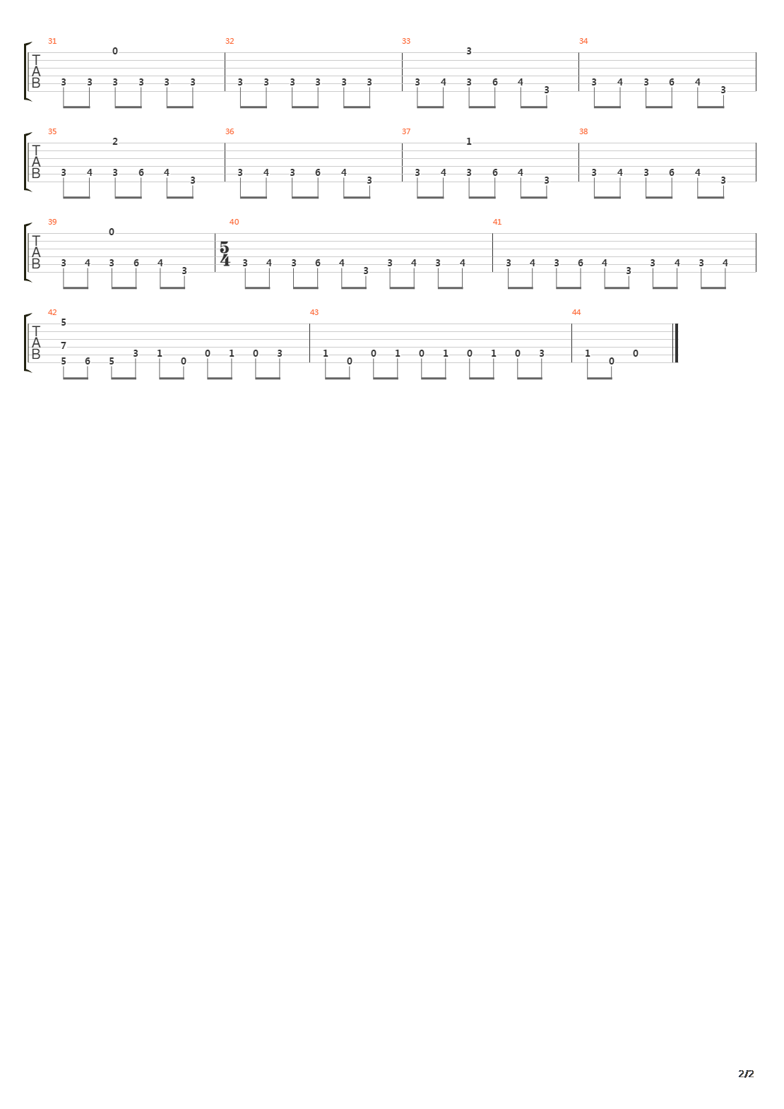 最终幻想8 - Only a Plank Between One and Perdition吉他谱