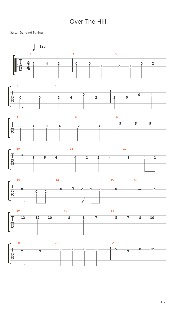 最终幻想9 - あの丘を越えて(Crossing Those Hills)吉他谱