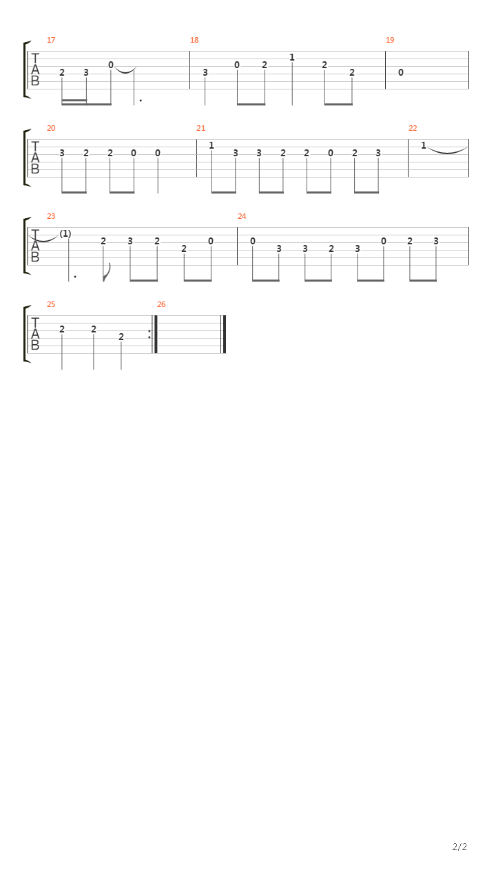 最终幻想9 - 记忆の歌(Song Of Memories)吉他谱