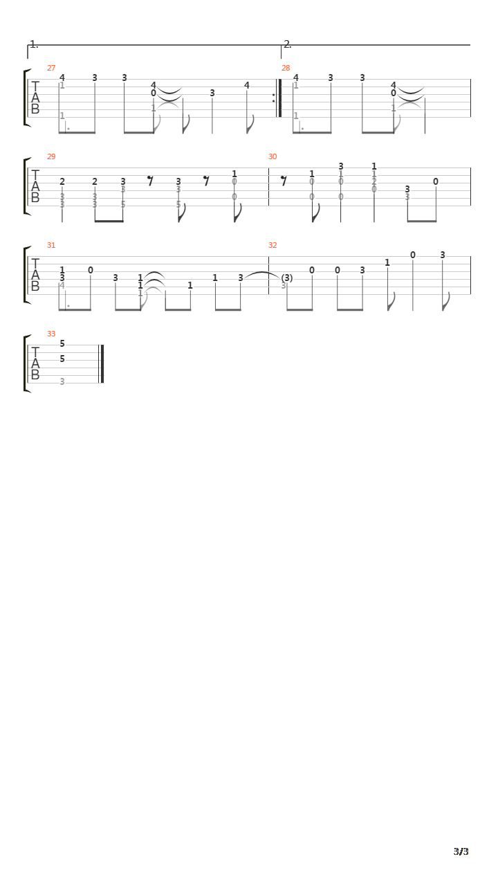 最终幻想12 - パンネロのテーマ(Penelo's Theme)吉他谱