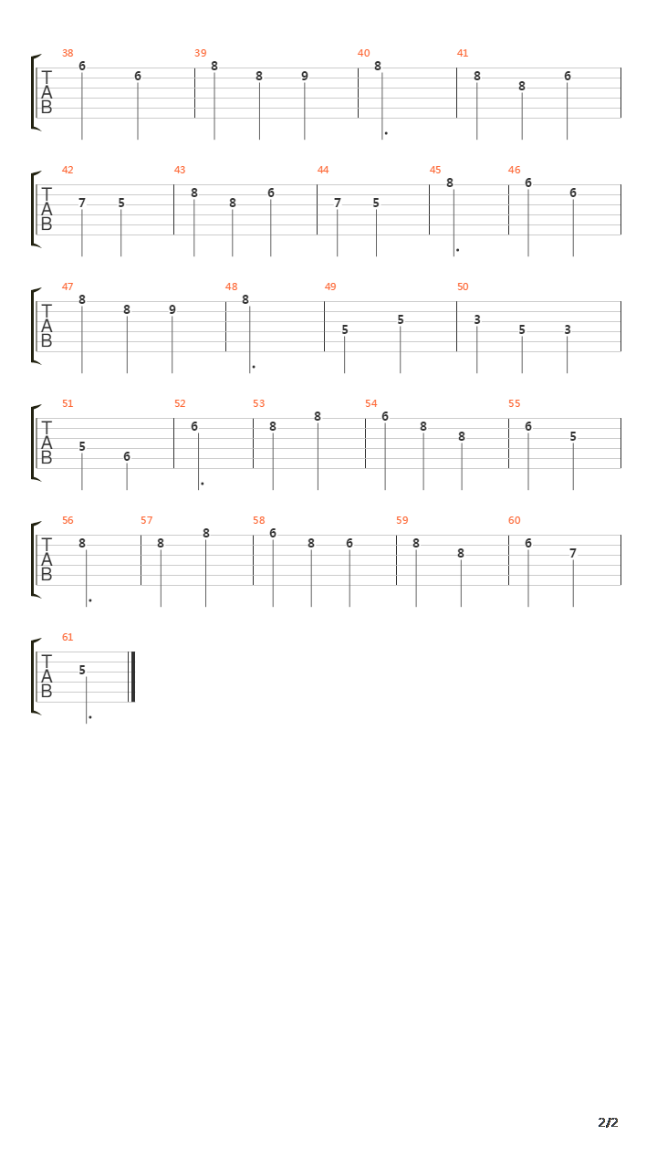 最终幻想13 - Separate Paths吉他谱