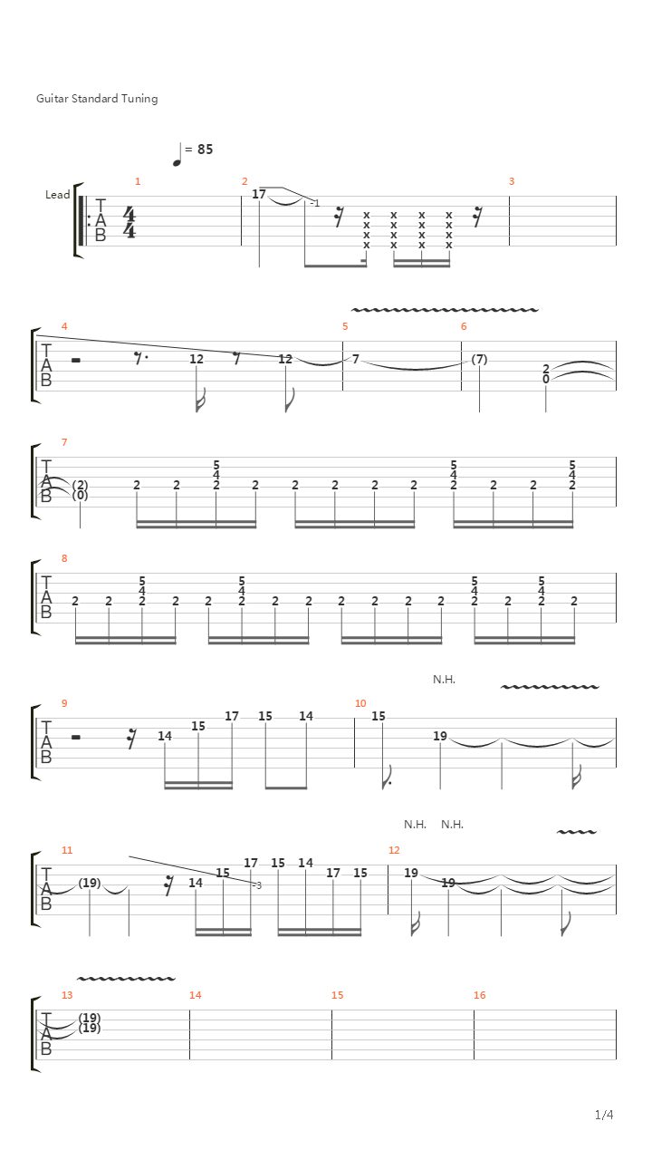 最终幻想13 - スノウのテーマ(Snow's Theme)吉他谱