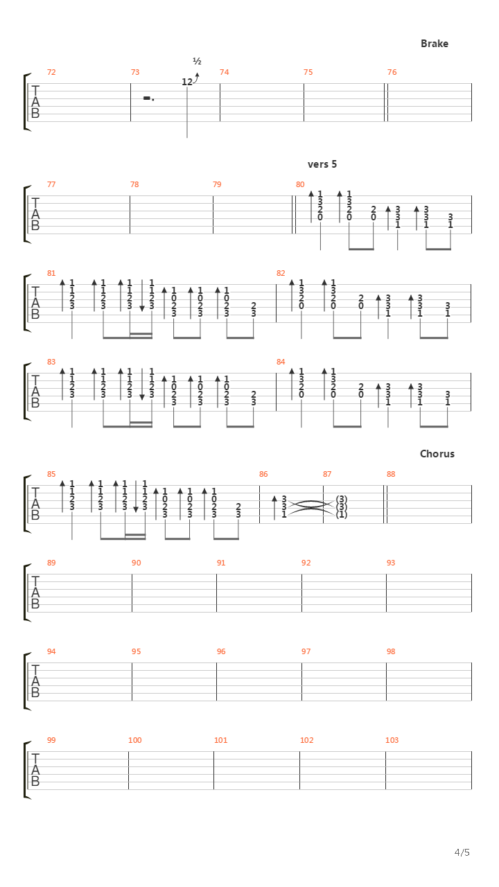 21 Guns吉他谱