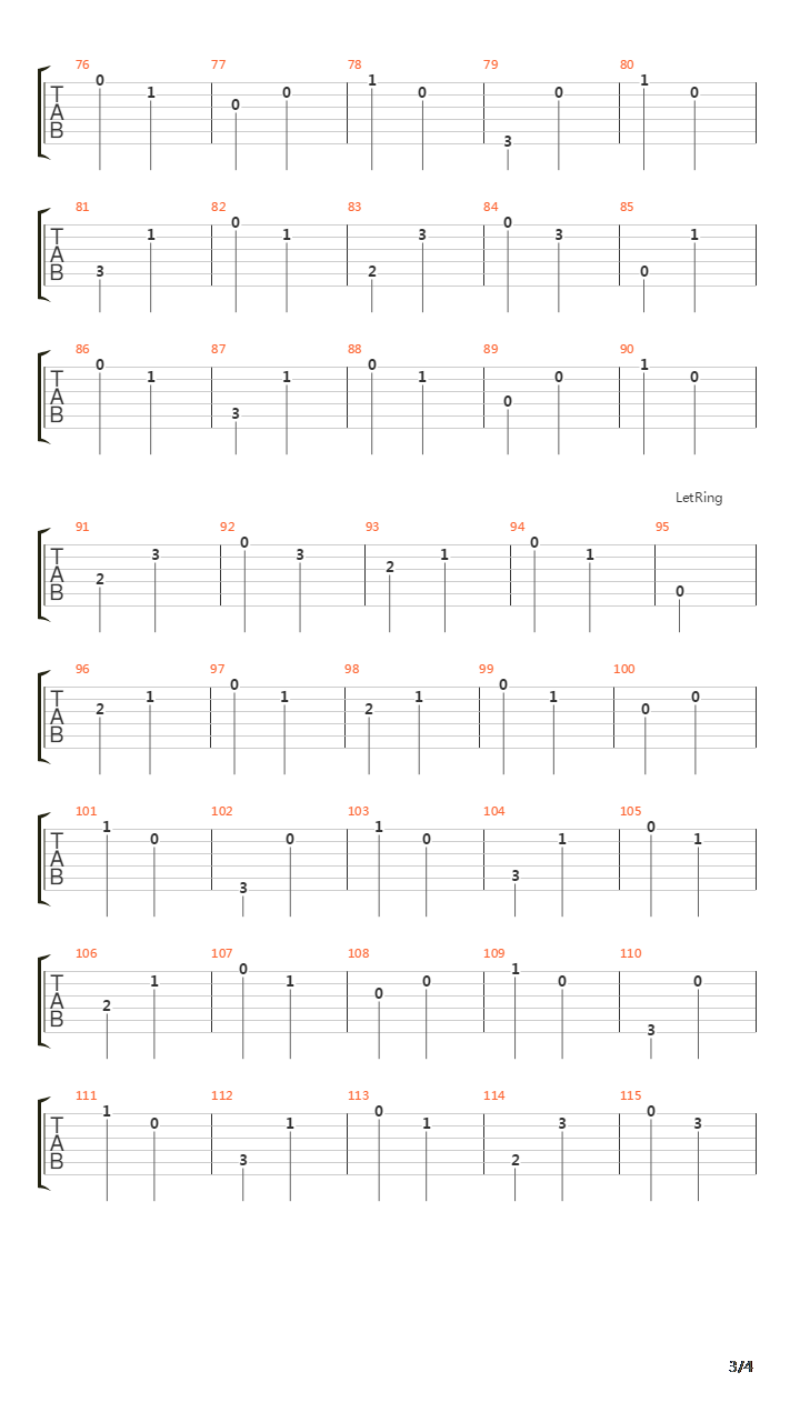 阿瓜多a小调练习曲吉他谱