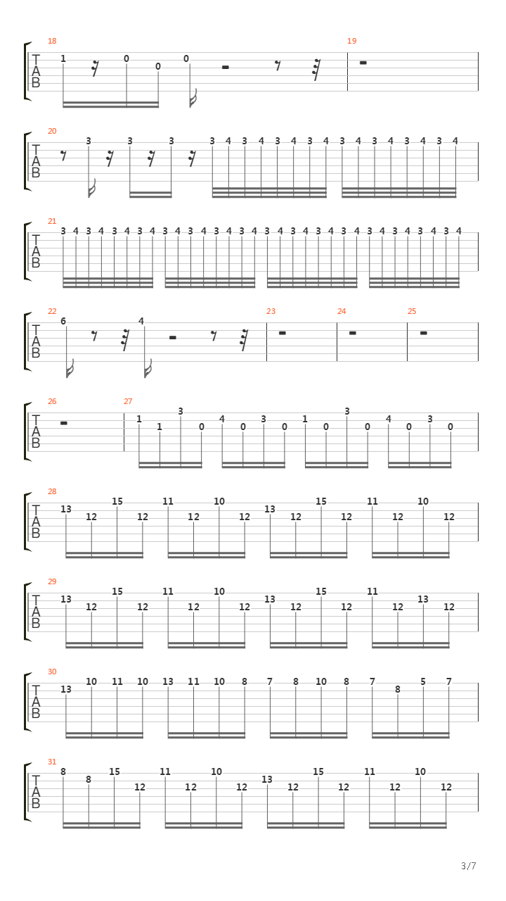 Castlevania(恶魔城) - 图书馆吉他谱