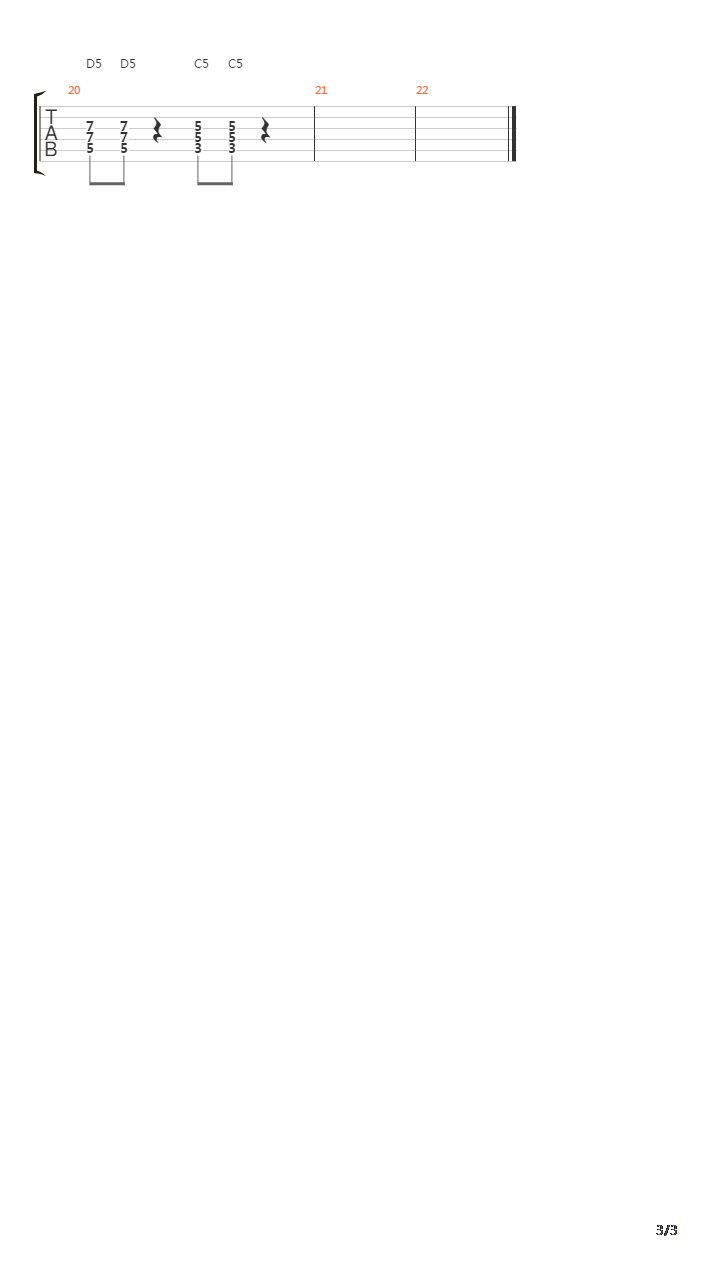 焚烧落叶吉他谱