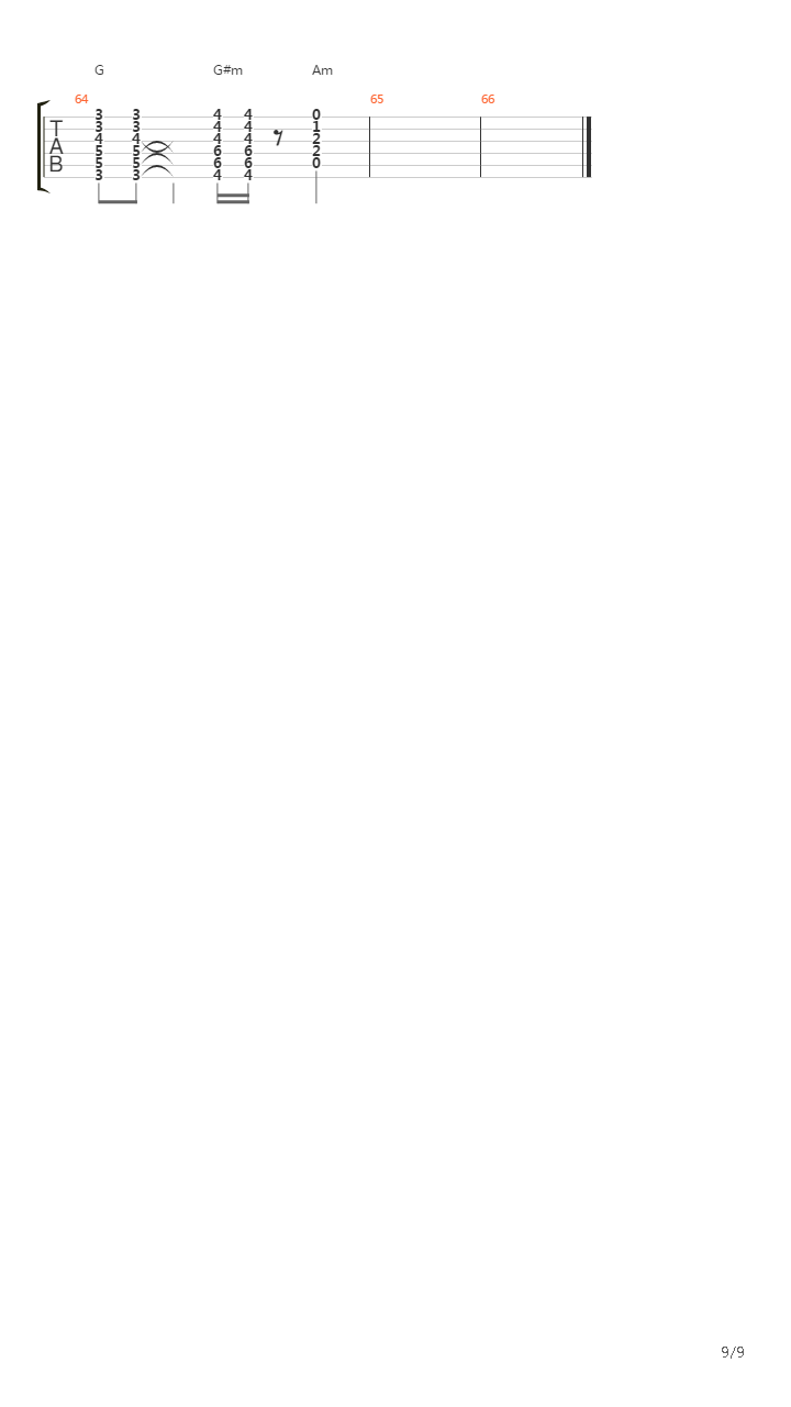干枯吉他谱