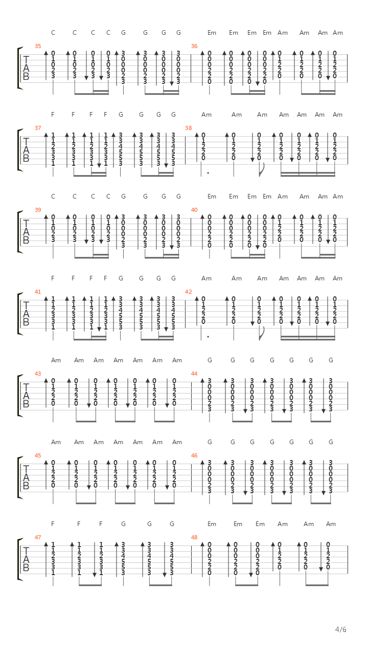 路吉他谱