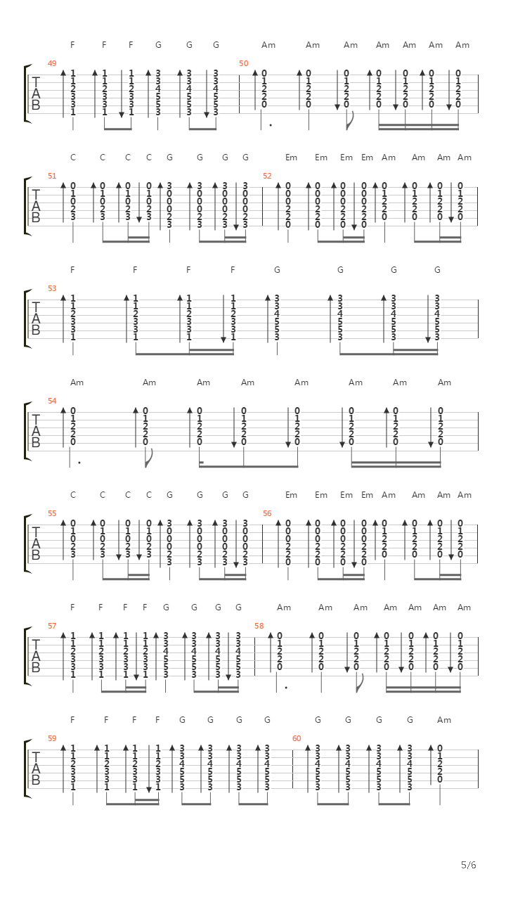 路吉他谱