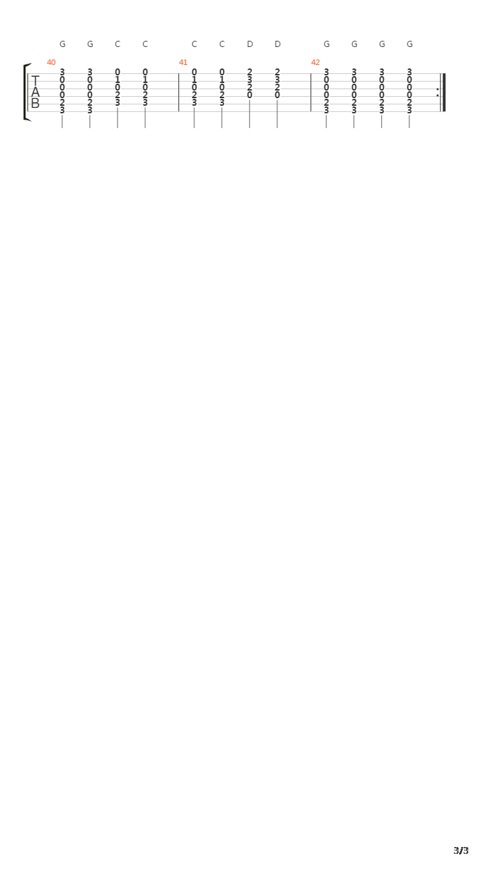 错过机会吉他谱