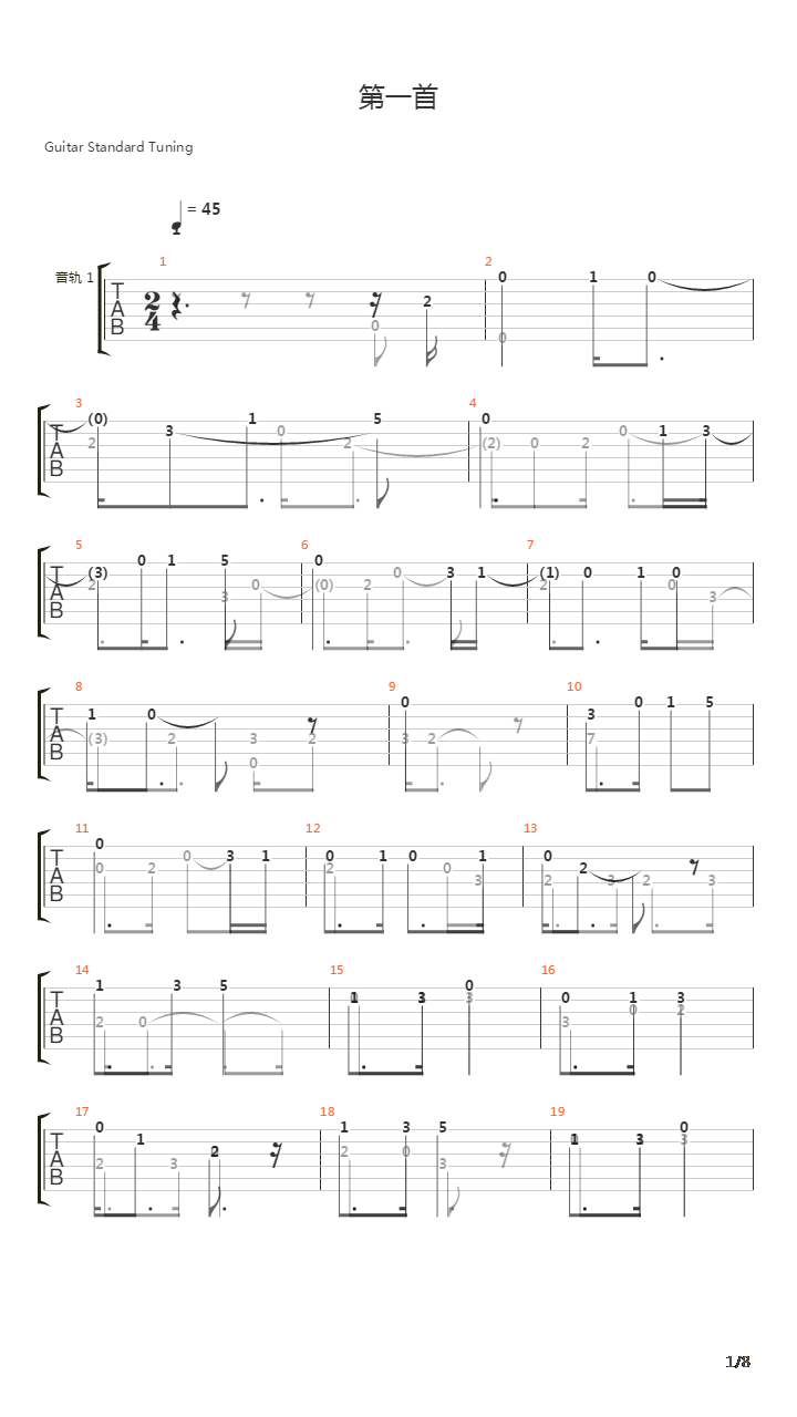 The First Love吉他谱