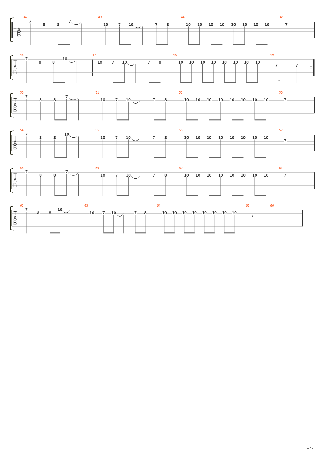 我的2008吉他谱