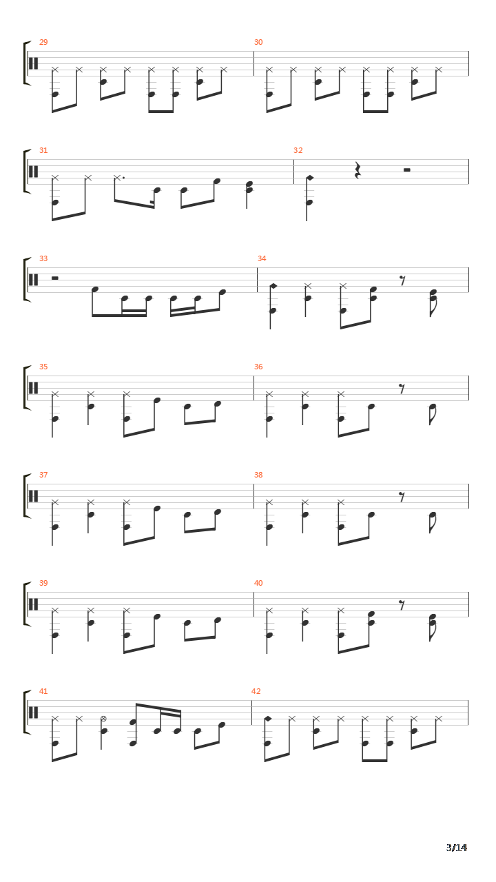 5259鼓吉他谱